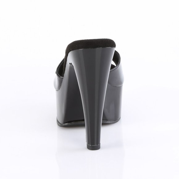 Platform Slide On High Heel Shoes - Picture 4 of 5